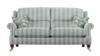 Large 2 Seater Sofa. Grade B Fabric - Paris Stripe Duck-Egg